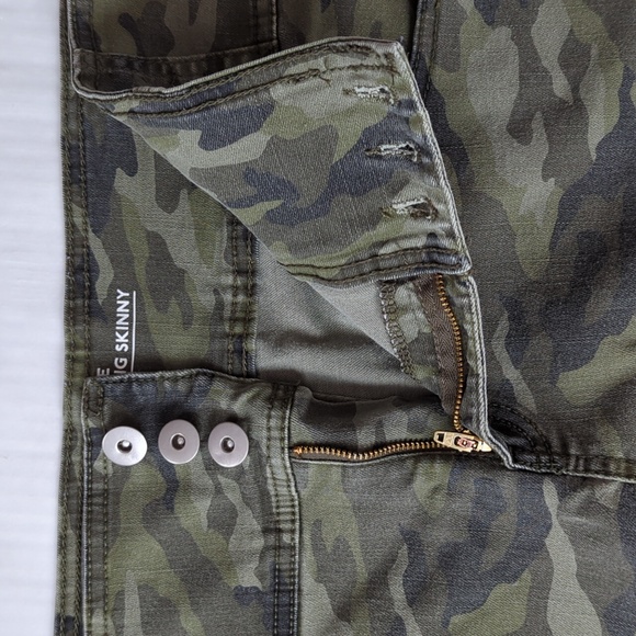 Nobo High Rise Sculpting Skinny Camo Jeans 19 Green Pockets - Picture 6 of 13